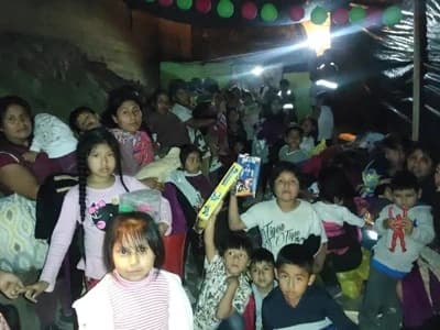Navidad en Olla Común Amados Hijos de Jesús, AAHH Huascar SJL